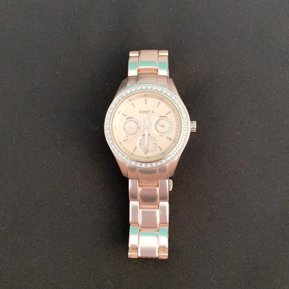 Rose-gold Fossil Watch